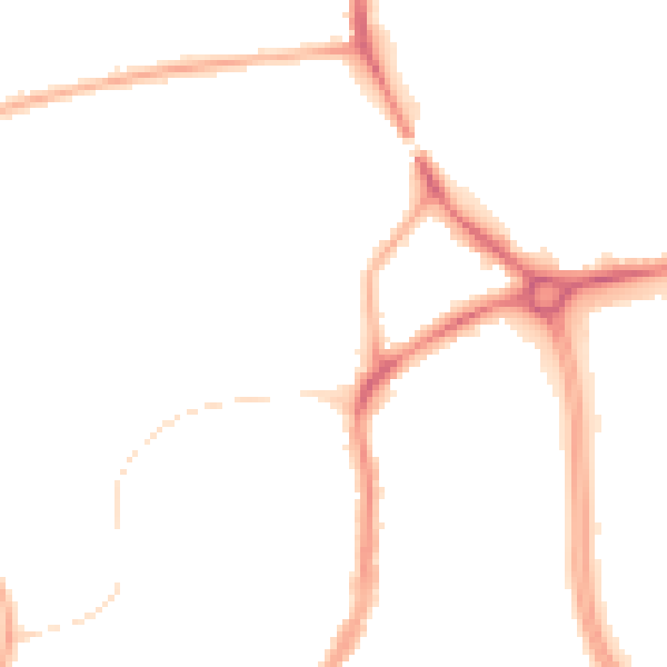 Night-time road noise heatmap for FY3 7HH