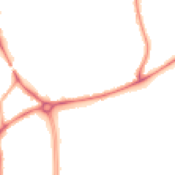 Night-time road noise heatmap for FY3 7LA