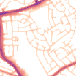 Daytime road noise heatmap for FY3 7QG