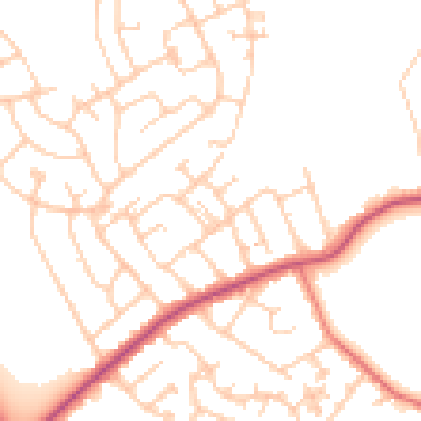 Daytime road noise heatmap for FY3 7SD