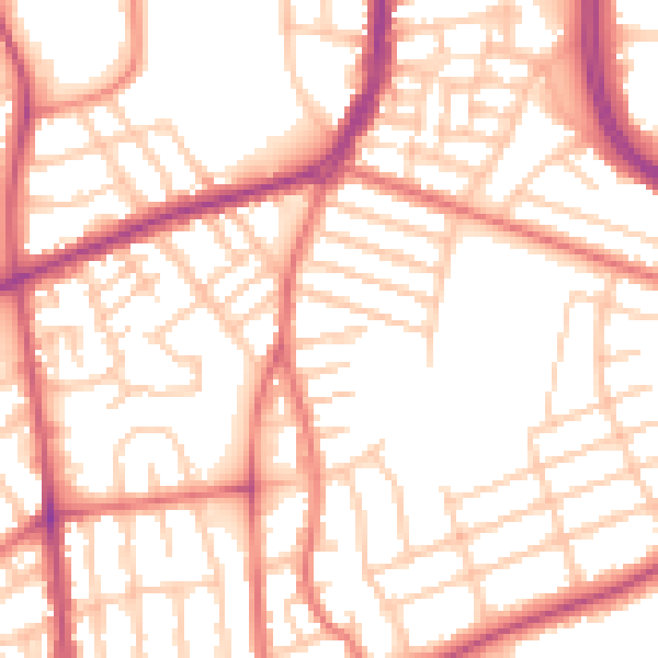 Daytime road noise heatmap for FY3 8HP