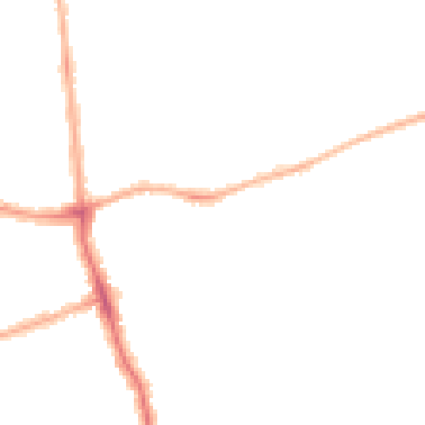 Night-time road noise heatmap for FY3 9BD