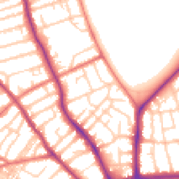 Daytime road noise heatmap for FY3 9JE