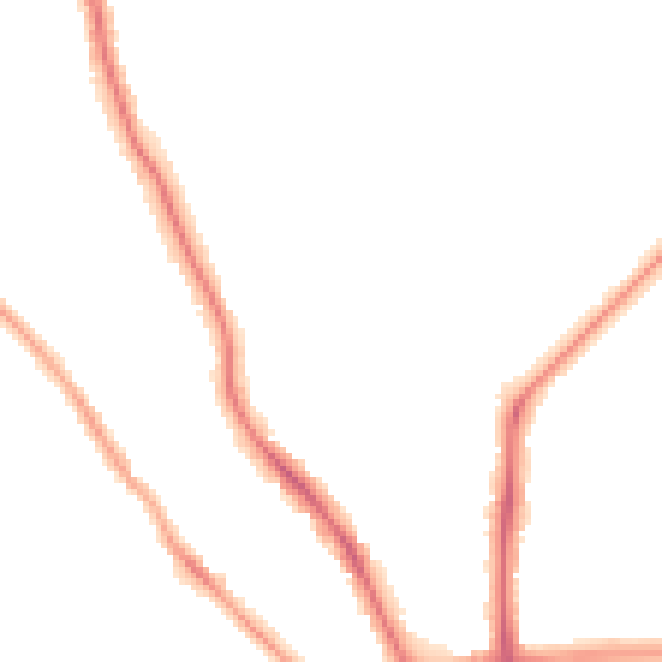 Night-time road noise heatmap for FY3 9JE