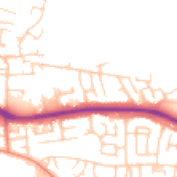 Daytime road noise heatmap for FY3 9UJ