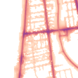 Daytime road noise heatmap for FY4 1DJ