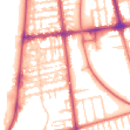 Daytime road noise heatmap for FY4 1DS