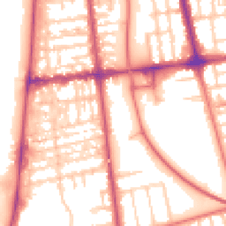 Daytime road noise heatmap for FY4 1DW
