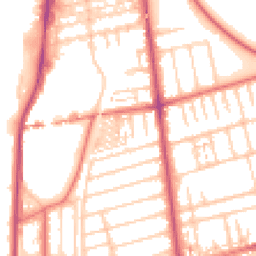 Daytime road noise heatmap for FY4 1EJ