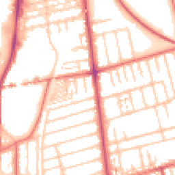 Daytime road noise heatmap for FY4 1EL