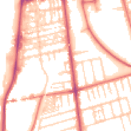 Daytime road noise heatmap for FY4 1EN