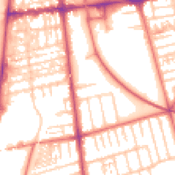 Daytime road noise heatmap for FY4 1JB