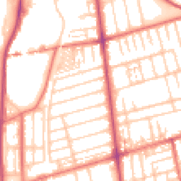 Daytime road noise heatmap for FY4 1JU