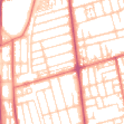 Daytime road noise heatmap for FY4 1LP