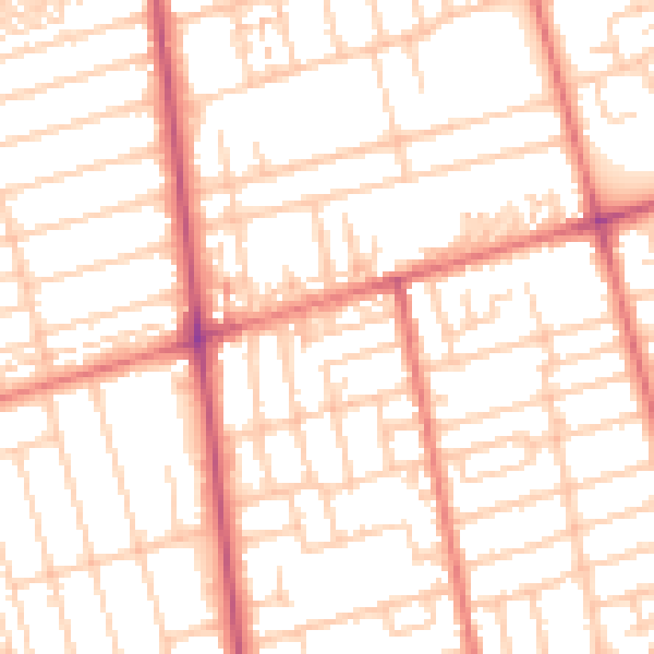 Daytime road noise heatmap for FY4 2JH