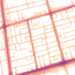 Daytime road noise heatmap for FY4 2LU