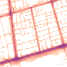 Daytime road noise heatmap for FY4 2PJ