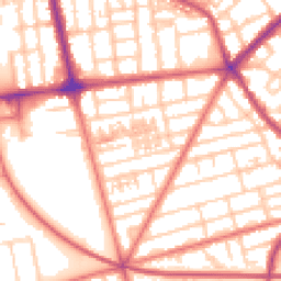 Daytime road noise heatmap for FY4 3BQ