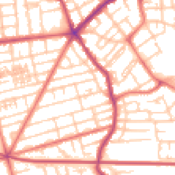 Daytime road noise heatmap for FY4 3HU