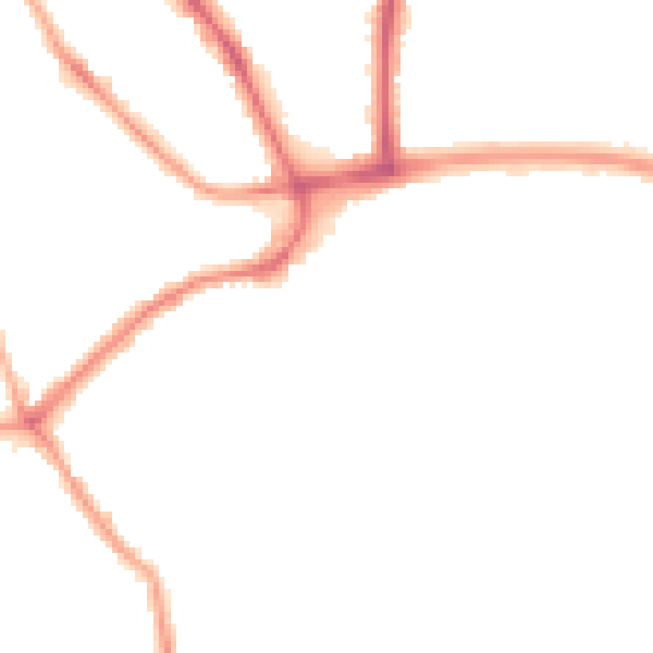 Night-time road noise heatmap for FY4 4EX