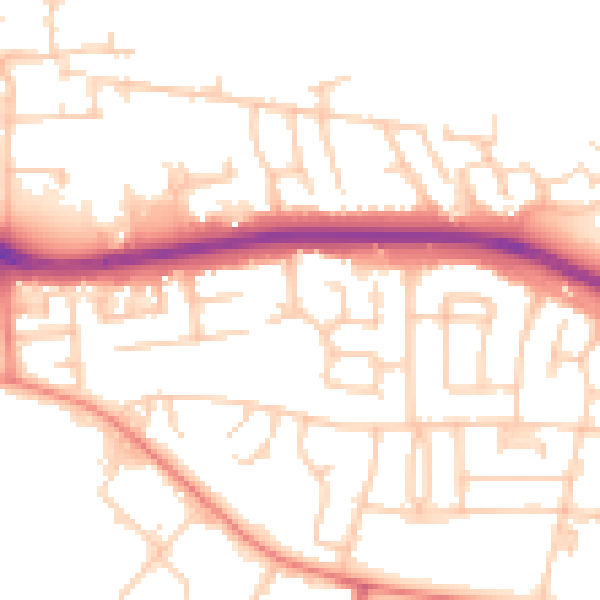 Daytime road noise heatmap for FY4 4RF