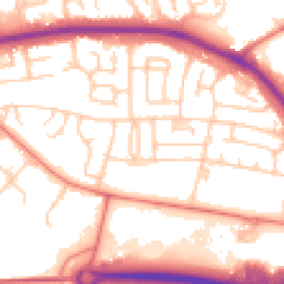 Daytime road noise heatmap for FY4 4TZ