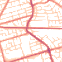 Daytime road noise heatmap for FY4 5AA