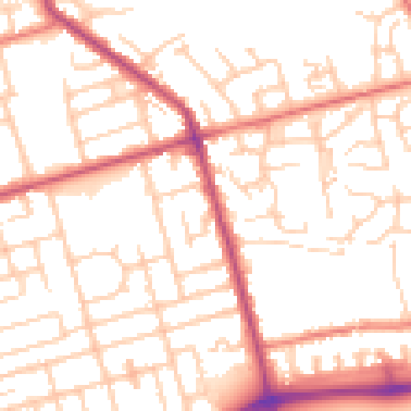 Daytime road noise heatmap for FY4 5AX