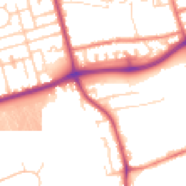Daytime road noise heatmap for FY4 5NA