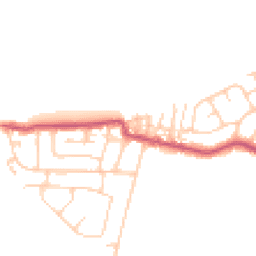 Daytime road noise heatmap for FY6 0AE