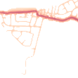 Daytime road noise heatmap for FY6 0AZ