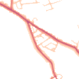 Daytime road noise heatmap for FY6 0EW