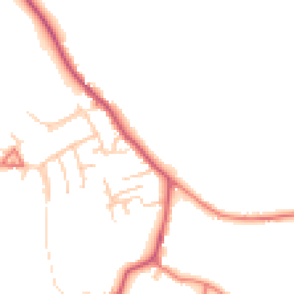 Daytime road noise heatmap for FY6 0LR