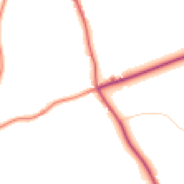 Daytime road noise heatmap for FY6 0PH