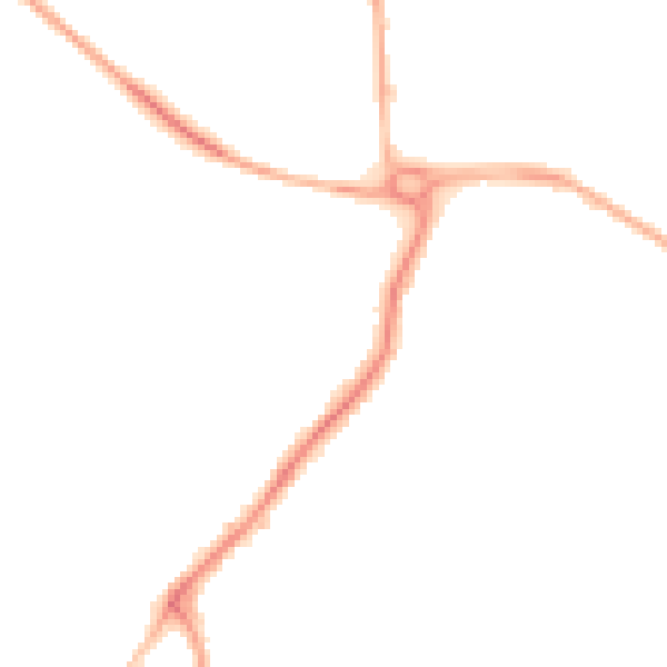 Night-time road noise heatmap for FY6 7HR