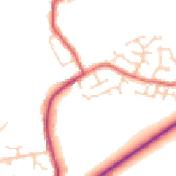 Daytime road noise heatmap for FY6 7RD