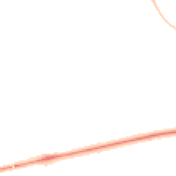 Night-time road noise heatmap for FY6 7YJ