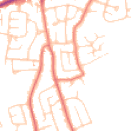 Daytime road noise heatmap for FY6 8EJ
