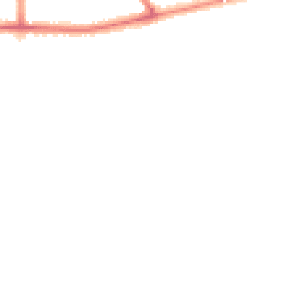 Night-time road noise heatmap for FY6 8FU