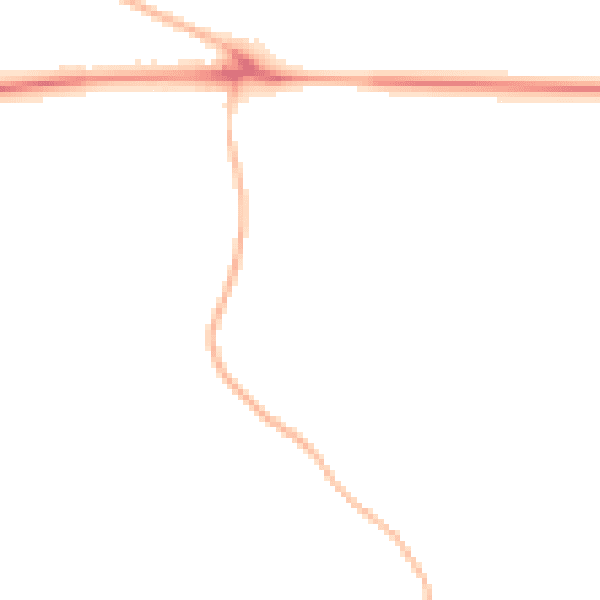 Night-time road noise heatmap for FY6 8LJ