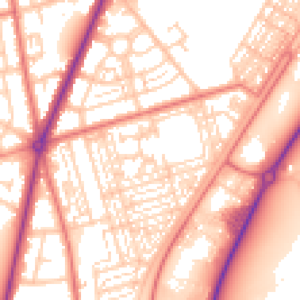 Daytime road noise heatmap for FY7 7FA