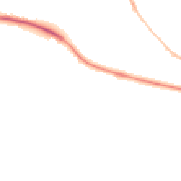 Night-time road noise heatmap for GL10 2AJ