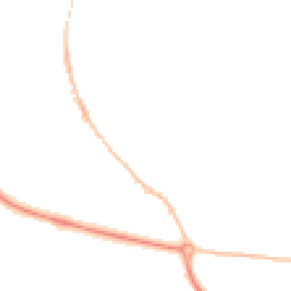 Night-time road noise heatmap for GL10 2LF