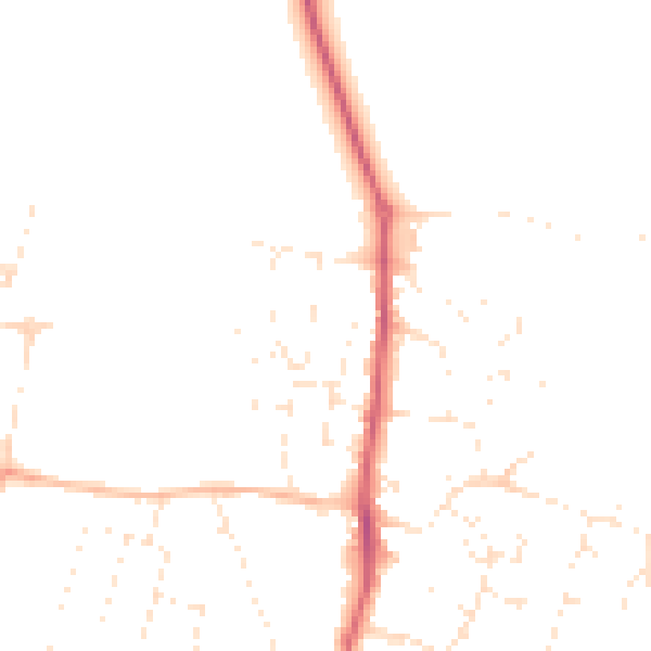 Daytime road noise heatmap for GL10 2PS
