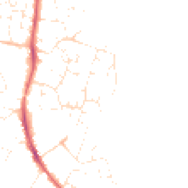 Daytime road noise heatmap for GL10 2RB