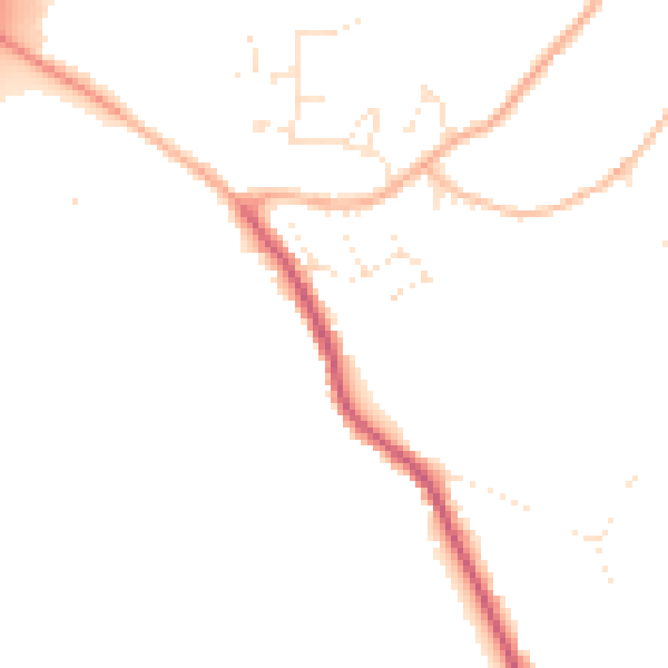 Daytime road noise heatmap for GL10 3AX