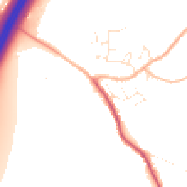 Daytime road noise heatmap for GL10 3BW