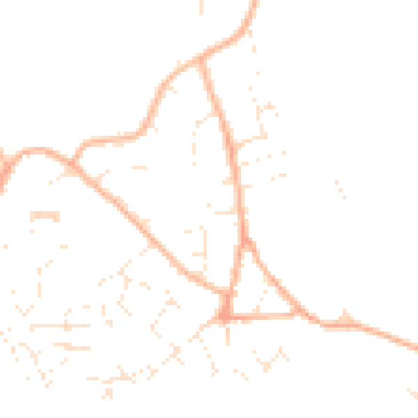 Daytime road noise heatmap for GL10 3GA