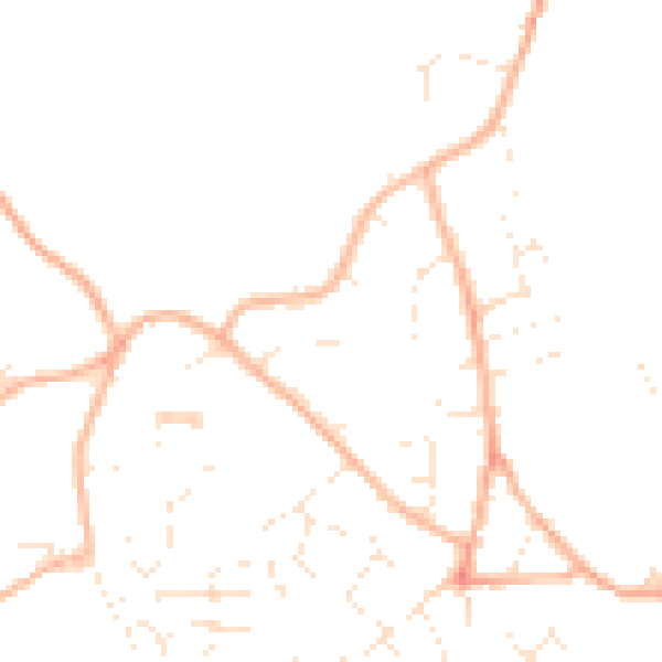 Daytime road noise heatmap for GL10 3LZ