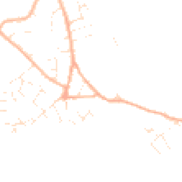 Daytime road noise heatmap for GL10 3PN